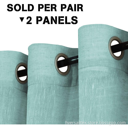 Elegant Light Filtering Sea Mist Semi Sheer Curtains